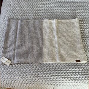 Comfy Cream and Gray Scarf